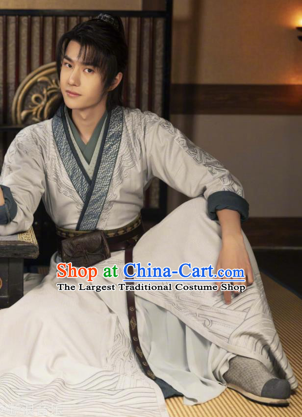 Chinese Martial Arts Apparels Wuxia Drama The Legend of Fei Xie Yun Clothing Ancient Swordsman Garment Costumes