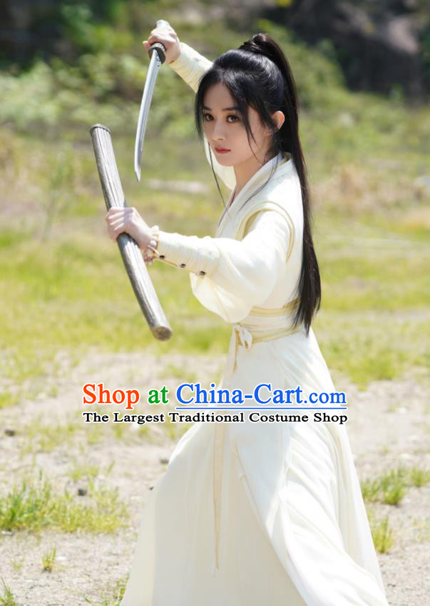 Chinese Traditional Martial Arts Dress Apparels Wuxia Drama The Legend of Fei Zhou Fei Clothing Ancient Swordswoman Garment Costumes