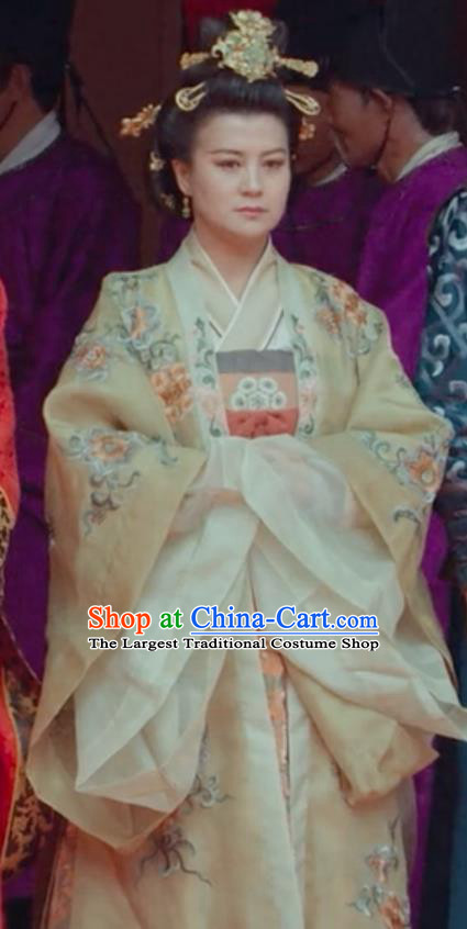 Chinese Ancient Elder Princess Garment Costumes Traditional Court Hanfu Apparels Drama The Imperial Coroner Clothing and Headpieces