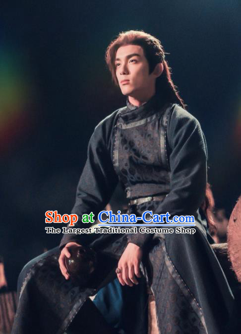 Chinese Traditional Young Here Black Apparels Drama The Long Ballad Ashile Sun Clothing Ancient Swordsman Garment Costumes