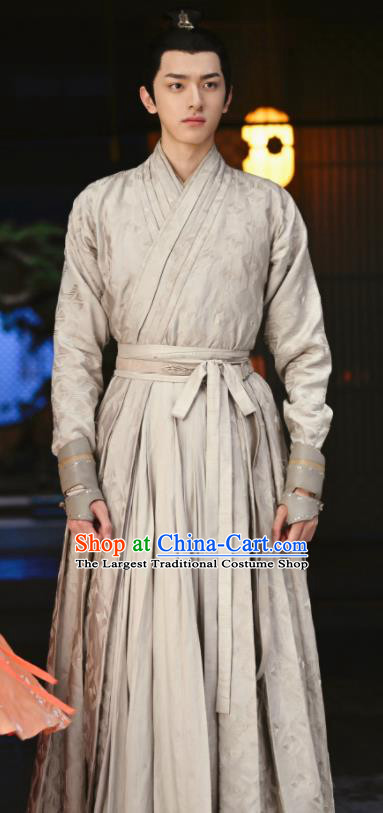China Ancient King Garment  Traditional Wuxia Drama Ling Long Costumes Emperor Yuan Yi Clothing and Headpiece