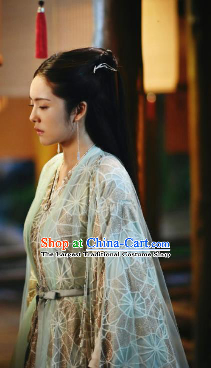 China Traditional Clothing Ancient Swordswoman Garment Romance Drama The Blessed Girl Yin Zhuang Costumes and Headpiece