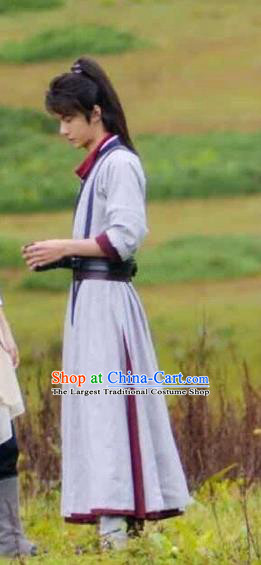 China Traditional Hanfu Apparels Wuxia Drama The Legend of Fei Xie Yun Clothing Ancient Young Swordsman Garment Costumes