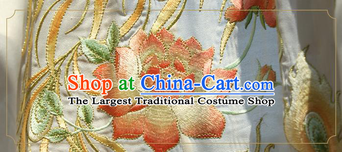 Ancient China Jin Dynasty Royal Princess Historical Costumes Traditional Embroidered Hanfu Clothing for Women