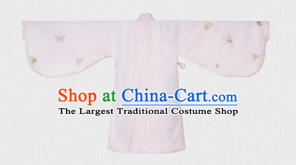 China Ancient Ming Dynasty Patrician Female Costumes Traditional Hanfu Apparels Court Embroidered Clothing