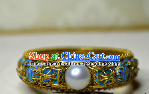 China National Filigree Bracelet Jewelry Traditional Handmade Cloisonne Bangle Accessories