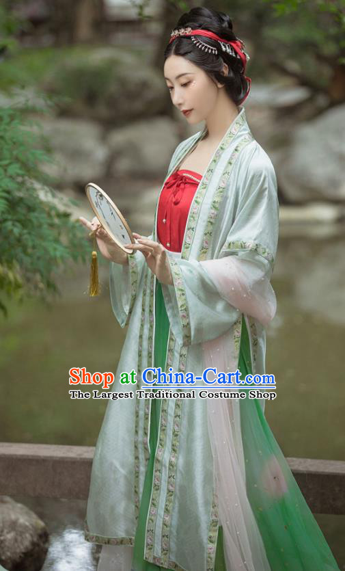 Ancient China Nobility Beauty Hanfu Clothing Traditional Song Dynasty Imperial Consort Historical Costumes