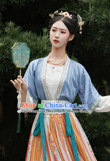 Traditional China Tang Dynasty Historical Clothing Ancient Palace Beauty Hanfu Dress