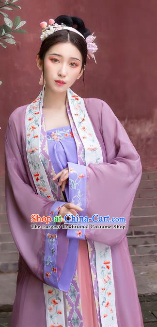 Traditional China Song Dynasty Palace Beauty Historical Clothing Ancient Imperial Consort Hanfu Dress Full Set