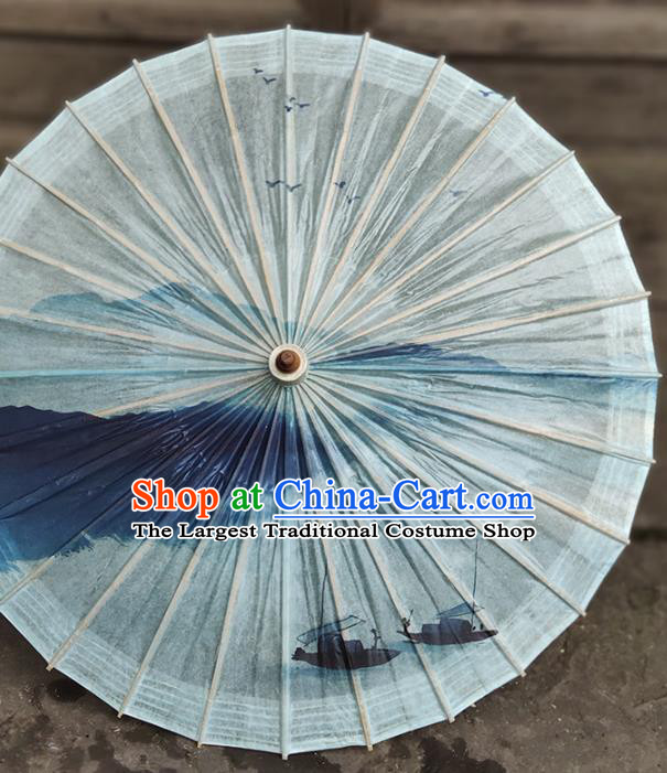 China Classical Dance Umbrellas Craft Traditional Oil Paper Umbrella Landscape Painting Umbrella