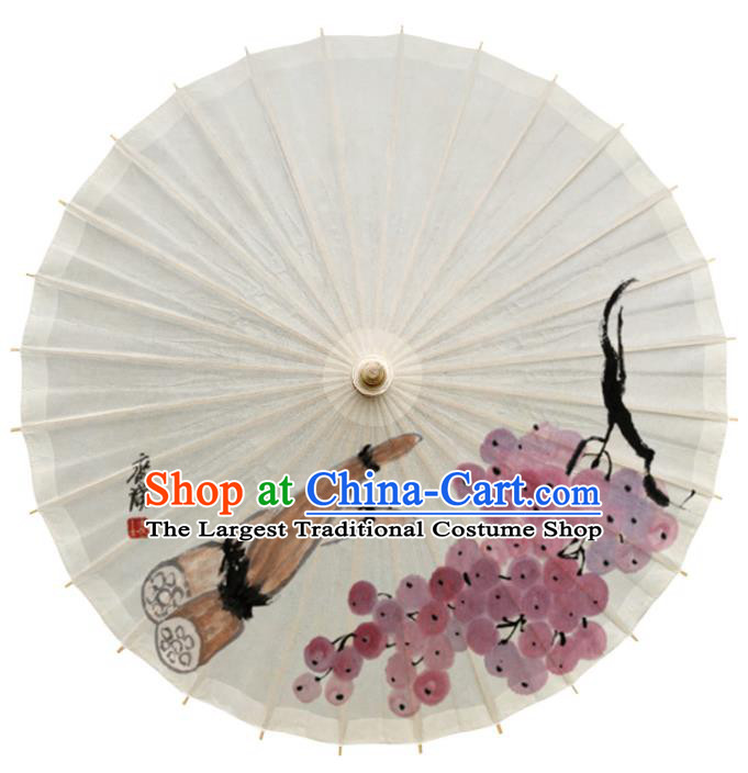China Handmade Cheongsam Dance Umbrella Traditional Ink Painting Hawthorn Oil Paper Umbrella