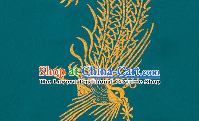 China Top Kung Fu Costumes Embroidered Tai Chi Training Blue Uniforms