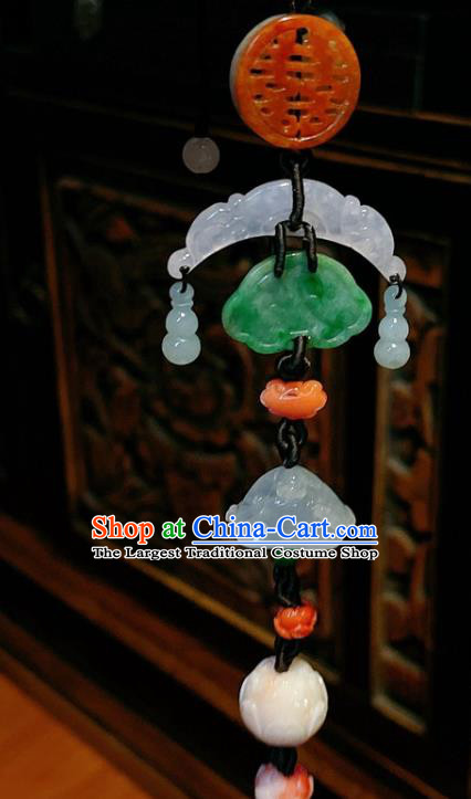 Handmade Chinese National Jade Brooch Accessories Traditional Culture Jewelry Cheongsam Pendant