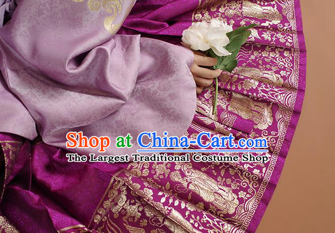 China Ming Dynasty Court Lady Hanfu Clothing Traditional Ancient Palace Beauty Costumes