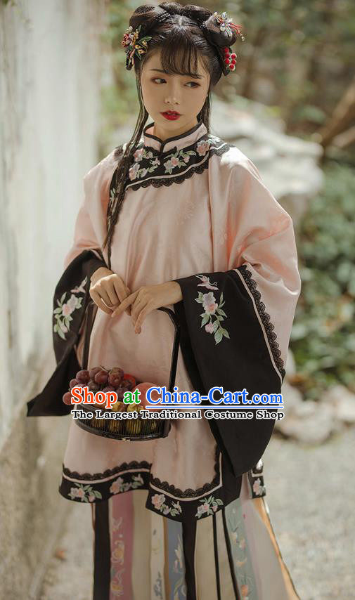 China Ancient Rich Female Clothing Traditional Qing Dynasty Noble Lady Historical Costume