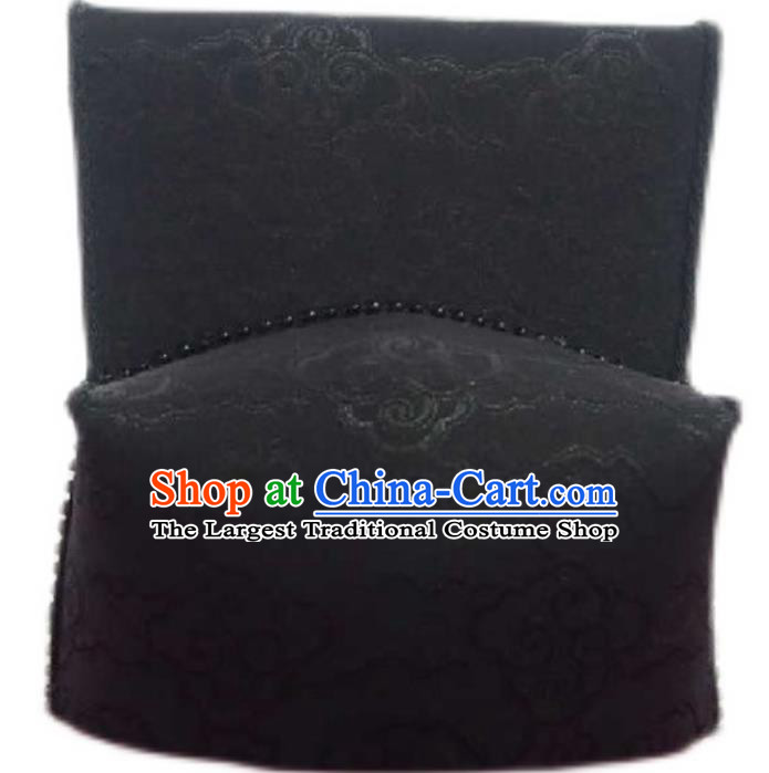 Chinese Handmade Song Dynasty Emperor Black Hat Traditional Hanfu Ancient Official Headwear