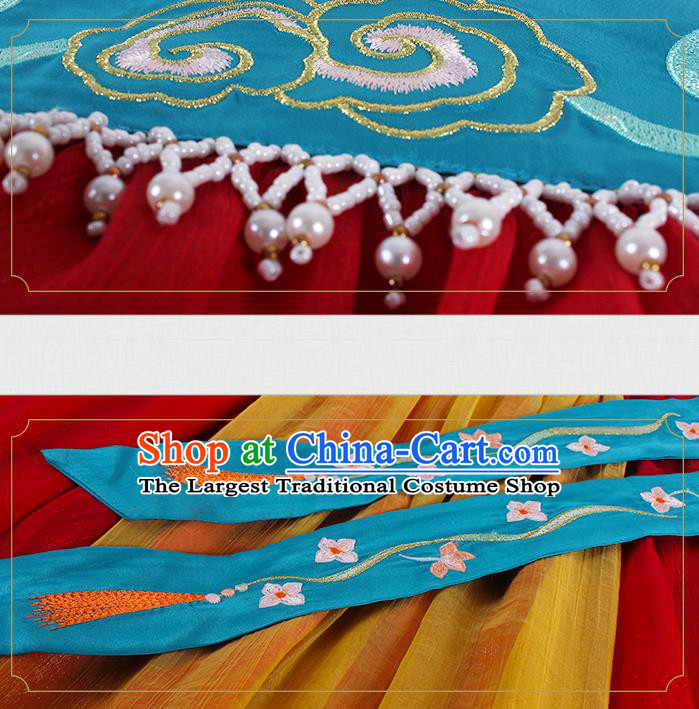 China Traditional Jin Dynasty Court Princess Historical Clothing Ancient Goddess Embroidered Hanfu Dress Apparels