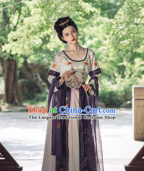 China Ancient Court Princess Replica Clothing Traditional Tang Dynasty Palace Lady Hanfu Dress