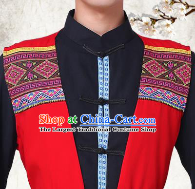 China Yao Nationality Wedding Costumes Guangxi Province Ethnic Minority Bridegroom Outfits and Headwear