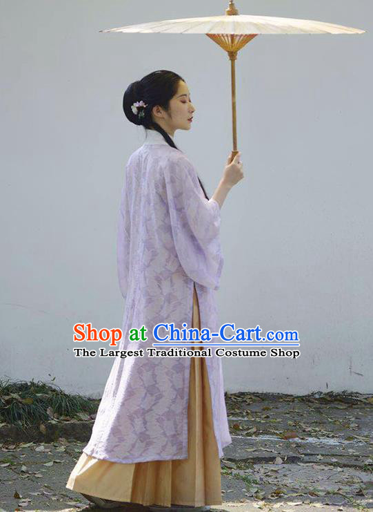 China Traditional Ming Dynasty Noble Lady Clothing Ancient Young Beauty Hanfu Dress