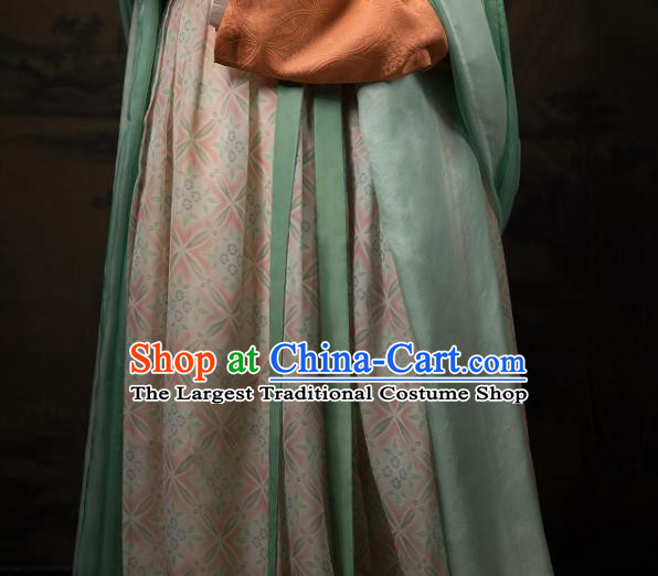 China Ancient Noble Beauty Hanfu Dress Clothing Traditional Song Dynasty Royal Countess Historical Costumes