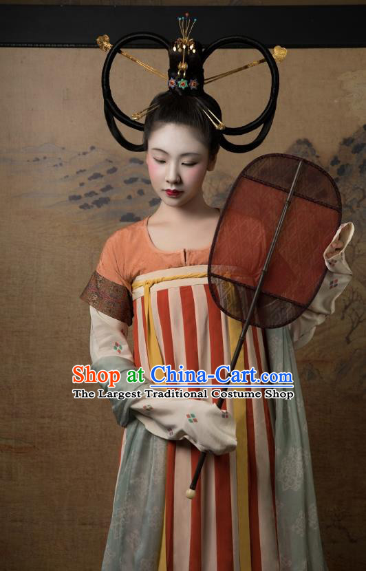 China Ancient Palace Beauty Hanfu Dress Traditional Tang Dynasty Princess Historical Clothing for Women