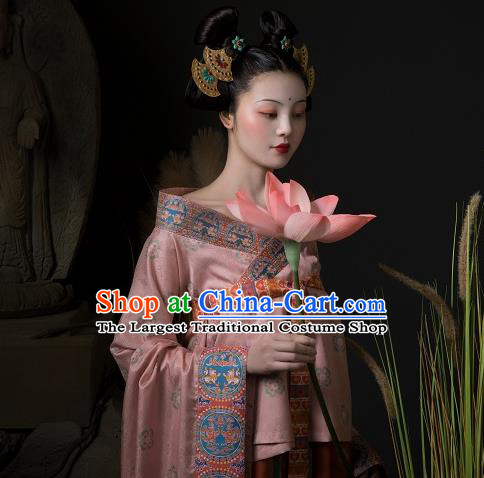 China Ancient Royal Princess Hanfu Dress Traditional Southern and Northern Dynasties Court Lady Historical Costumes Complete Set