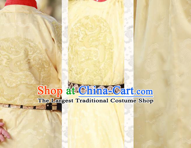 Ancient Chinese Emperor Embroidered Costume Traditional Ming Dynasty Royal King Historical Clothing for Men