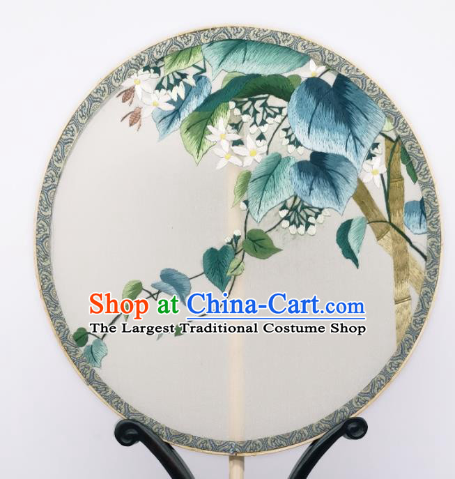 China Traditional Song Dynasty Palace Fan Classical Dance Silk Fan Embroidered Circular Fan