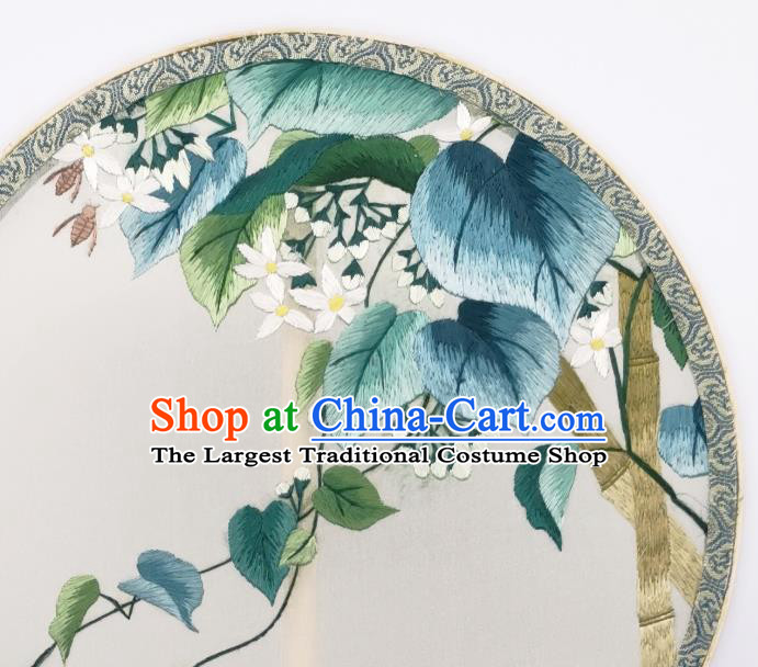 China Traditional Song Dynasty Palace Fan Classical Dance Silk Fan Embroidered Circular Fan