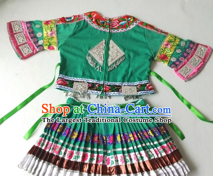 Chinese Dong Ethnic Folk Dance Costumes Traditional Miao National Minority Stage Performance Clothing