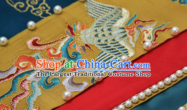 China Ancient Imperial Empress Embroidered Costumes Traditional Song Dynasty Wedding Replica Clothing Full Set