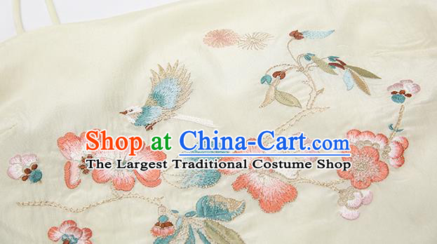 China Ancient Young Beauty Embroidered Costumes Traditional Song Dynasty Patrician Female Replica Clothing Complete Set
