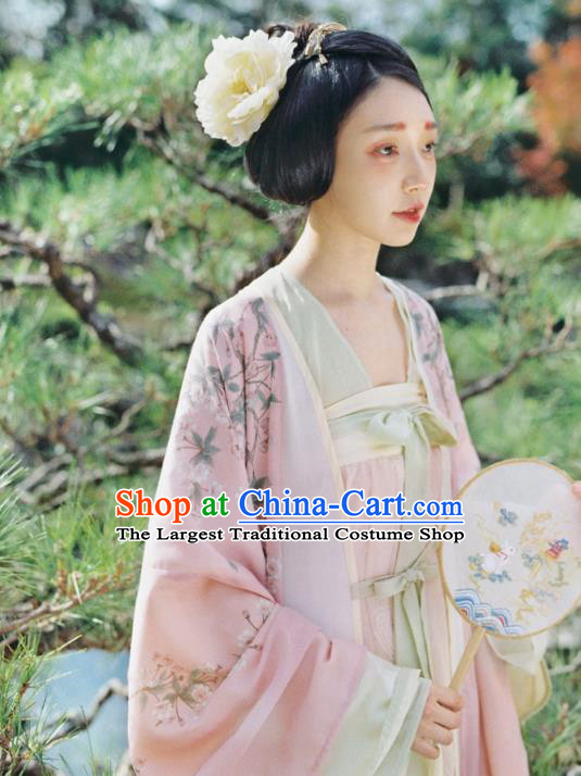 China Traditional Tang Dynasty Imperial Concubine Historical Costumes Ancient Palace Beauty Hanfu Clothing