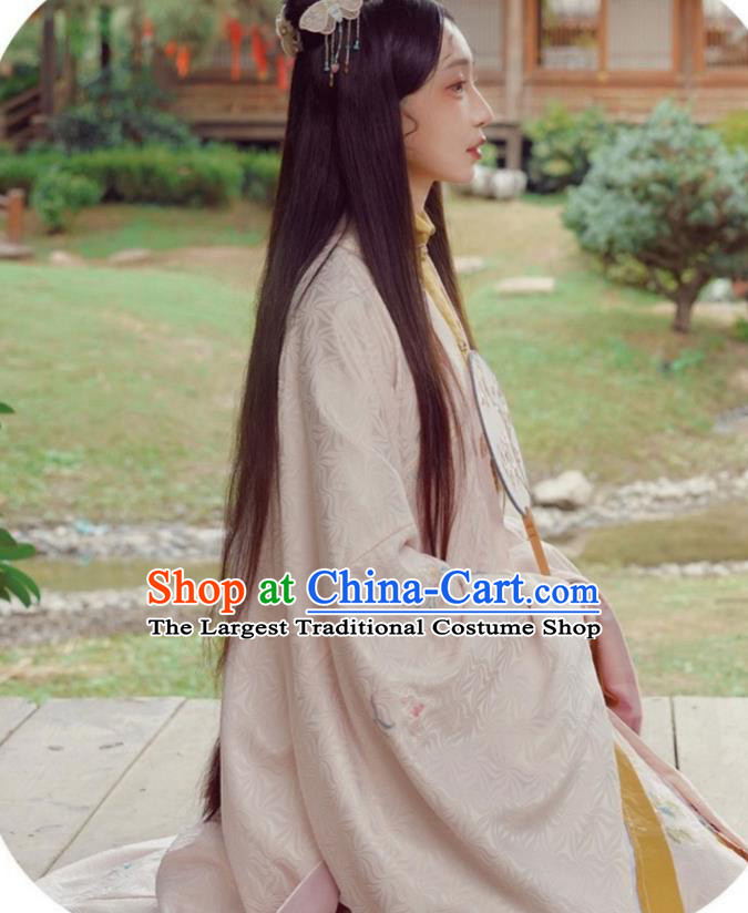 Traditional China Ming Dynasty Palace Princess Historical Costumes Ancient Court Beauty Embroidered Hanfu Clothing