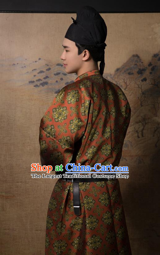 China Traditional Tang Dynasty Noble Childe Hufu Clothing Ancient Young Male Costume