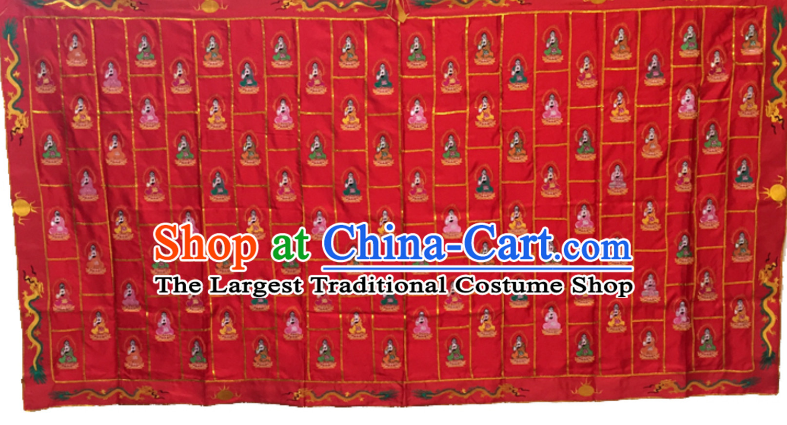 Chinese Traditional Kesa Kasaya Buddhist Monk Clothing Complete Set