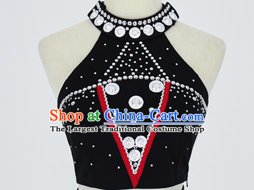 China Traditional Ethnic Dance Competition Clothing Wa Nationality Folk Dance Costumes