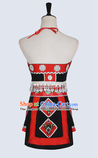 Chinese Miao Nationality Stage Performance Clothing Hmong Ethnic Folk Dance Outfits for Kids