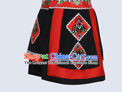 Chinese Miao Nationality Stage Performance Clothing Hmong Ethnic Folk Dance Outfits for Kids