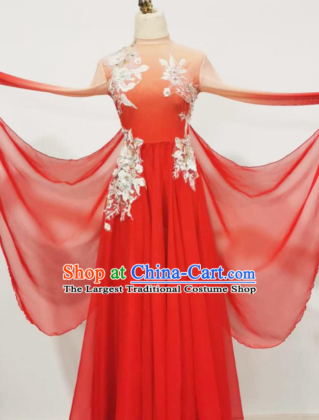 Chinese Opening Dance Beauty Dance Performance Clothing Classical Dance Performance Red Dress