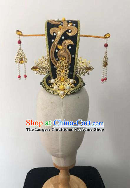 China Ancient Goddess Dance Headwear Traditional Classical Dance Hair Accessories