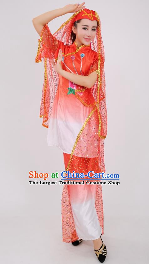 Chinese Ningxia Ethnic Wedding Red Outfits Traditional Hui Nationality Bride Clothing