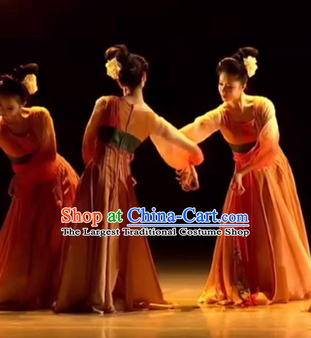 China Female Group Dance Stage Performance Clothing Classical Dance Costume Fairy Dance Dress