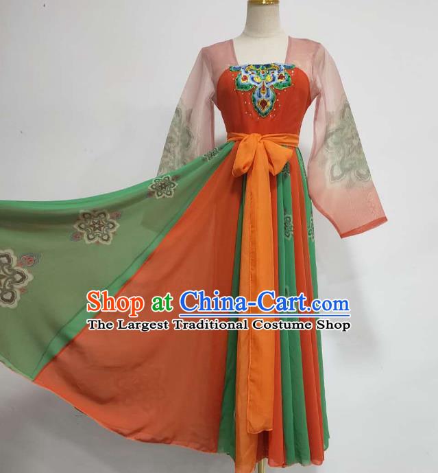 China Stage Performance Clothing Tang Dynasty Court Dance Costume Classical Dance Hanfu Dress