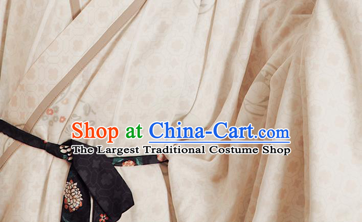 China Traditional Jin Dynasty Swordsman Historical Clothing Ancient Palace Princess White Hanfu Dress
