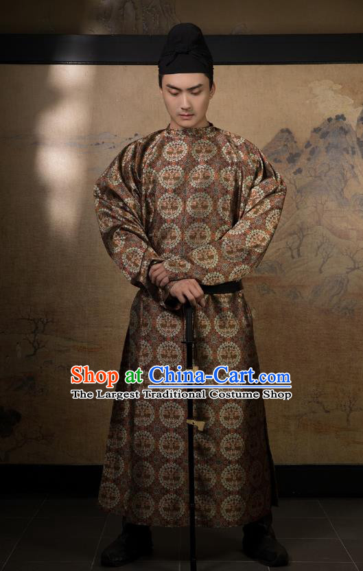 China Ancient Swordsman Hanfu Costume Traditional Tang Dynasty Chivalrous Male Clothing