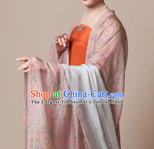 China Ancient Imperial Consort Hanfu Dress Traditional Tang Dynasty Court Beauty Historical Clothing for Women