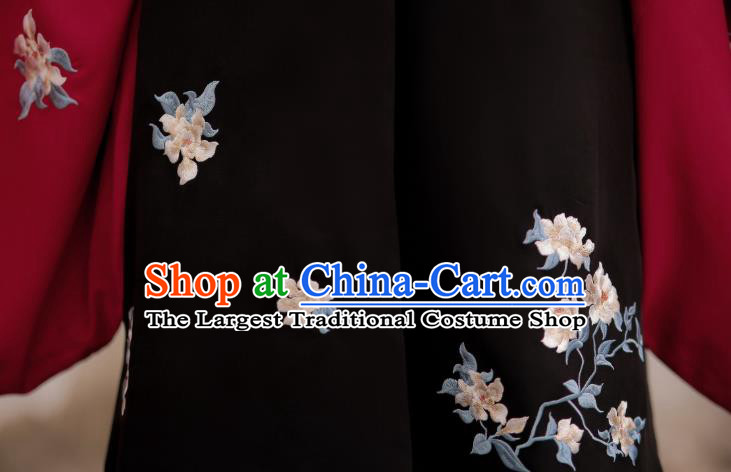 China Traditional Ming Dynasty Noble Lady Costumes Ancient Young Beauty Hanfu Clothing