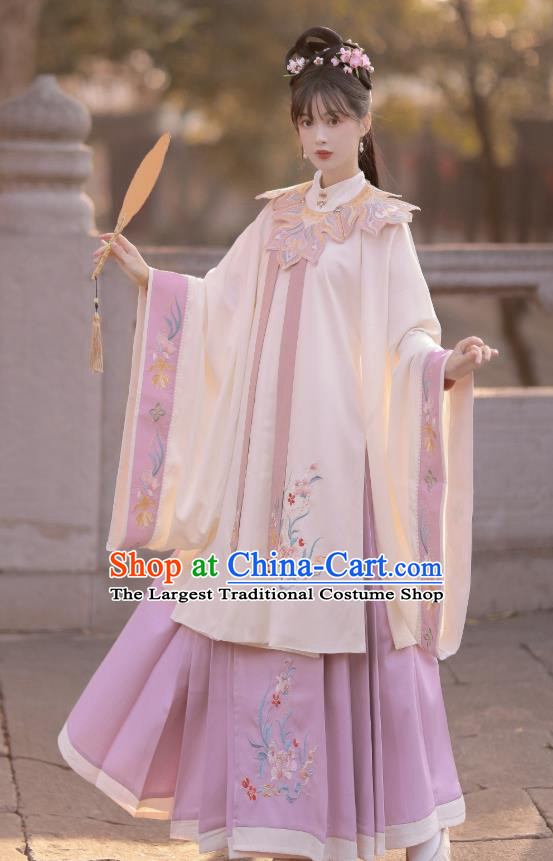 China Ancient Royal Princess Hanfu Clothing Traditional Ming Dynasty Court Beauty Costumes Full Set